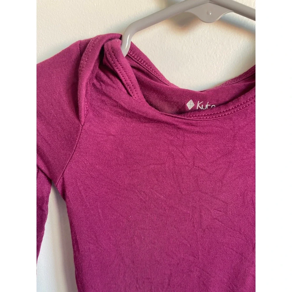 Kyte Baby Long Sleeve Bamboo Bodysuit Magenta 12-18M